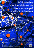 cartell iv jornades universitàries de cultura municipal